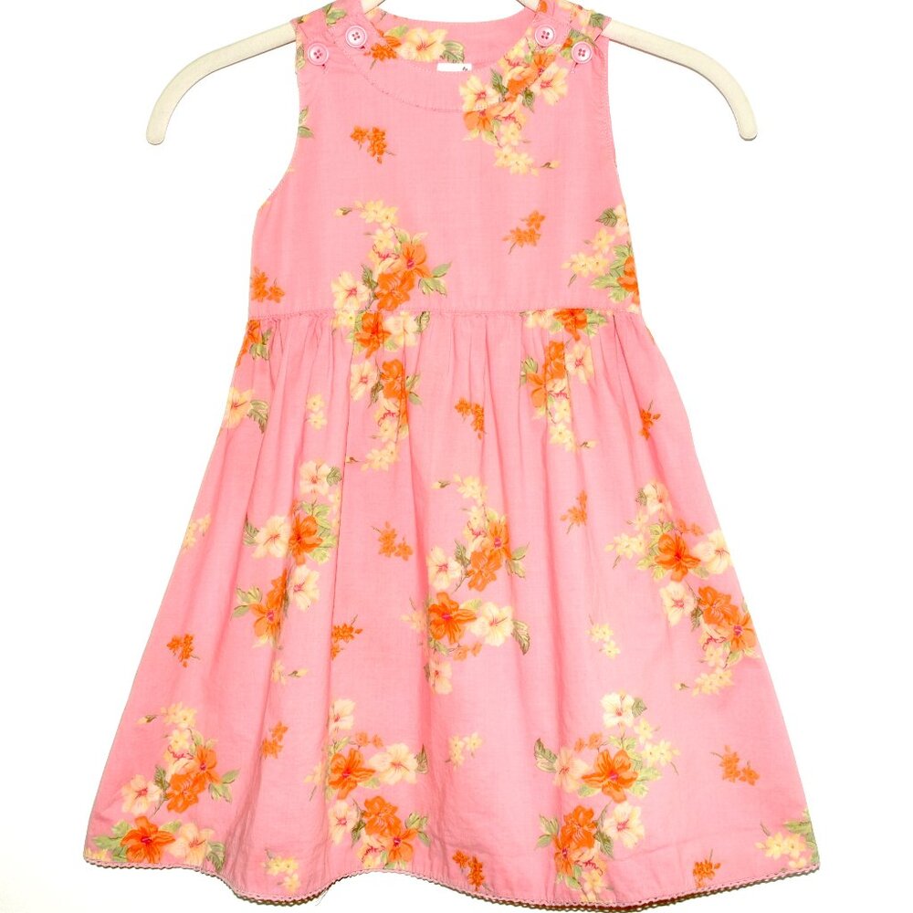 Baby Gap Pink Floral Sleeveless Summer Dress - Size 3